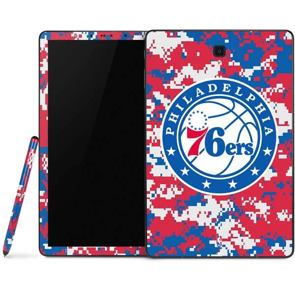 NBA Philadelphia 76ers Red Digi Camo Samsung Galaxy Tab Skin 3 NBA Philadelphia 76ers Red Digi Camo Samsung Galaxy Tab Skin
