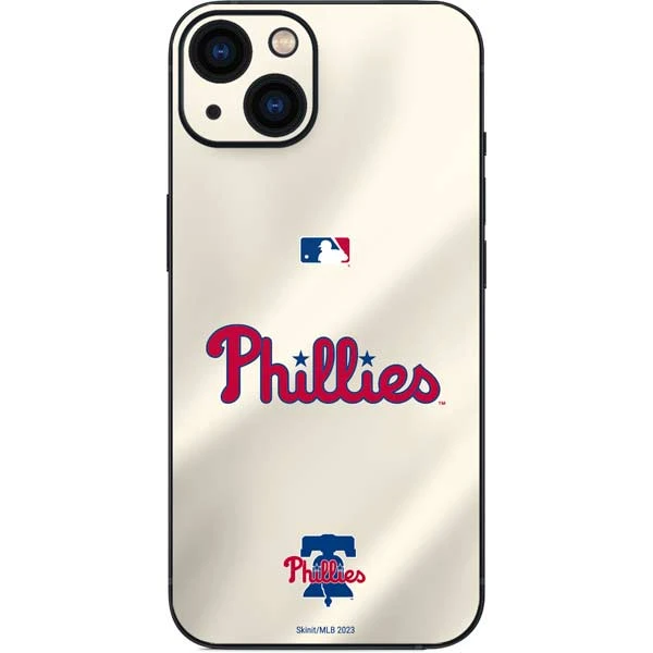 MLB Philadelphia Phillies Road Jersey IPhone 14 Plus Skin 3 MLB Philadelphia Phillies Road Jersey IPhone 14 Plus Skin