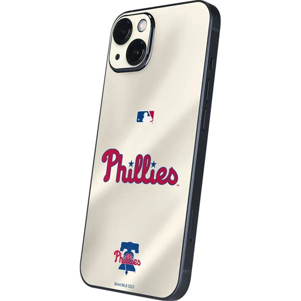 MLB Philadelphia Phillies Road Jersey IPhone 14 Plus Skin 4 MLB Philadelphia Phillies Road Jersey IPhone 14 Plus Skin - Image 2