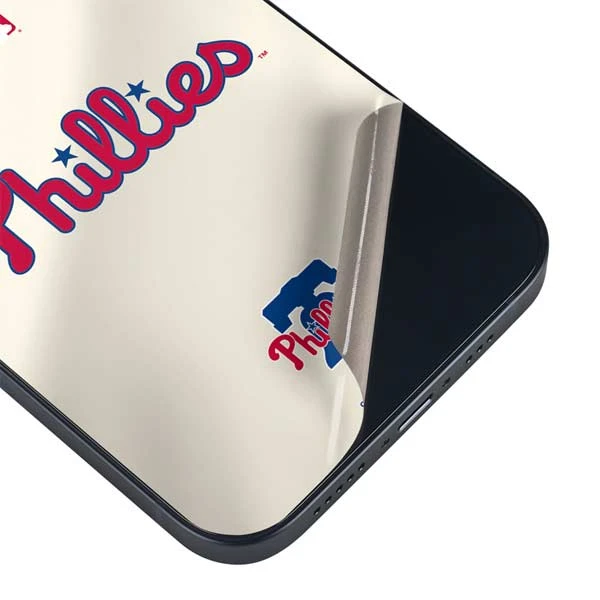MLB Philadelphia Phillies Road Jersey IPhone 14 Plus Skin 5 MLB Philadelphia Phillies Road Jersey IPhone 14 Plus Skin - Image 3