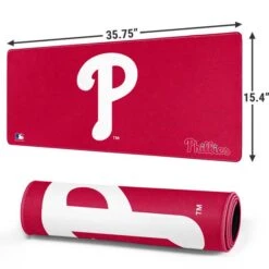 MLB Philadelphia Phillies - Solid Distressed Gaming Mouse Pad -Skinit Store philadelphia phillies solid distressed extra large gaming mouse pad 1678437516 MSPMLBPHP15GAMGXL PR 02
