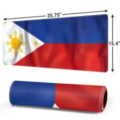 Philippines Flag Gaming Mouse Pad -Skinit Store philippines flag extra large gaming mouse pad 1681246451 MSPFLGPHIX1GAMGXL PR 02