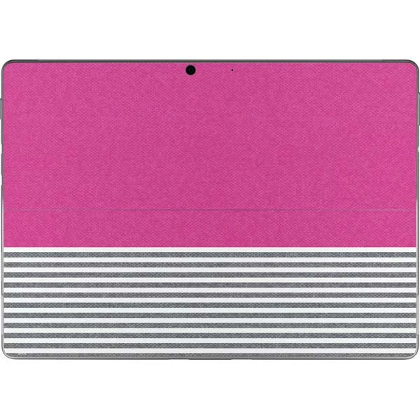 Pink And Grey Stripes Surface Pro 8 Skin 3 Pink And Grey Stripes Surface Pro 8 Skin