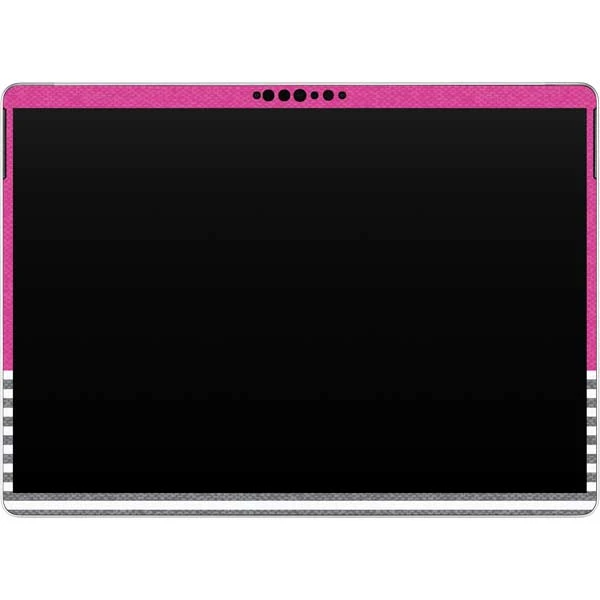 Pink And Grey Stripes Surface Pro 8 Skin 4 Pink And Grey Stripes Surface Pro 8 Skin - Image 2