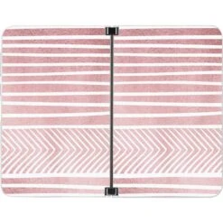 Pink And White Stripes Surface Duo Skin -Skinit Store pink and white stripes surface duo skin 1621374061 SKNVLNTSX19MSSDUO PR 02