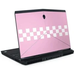 Pink Checkerboard Dell Alienware Skin
