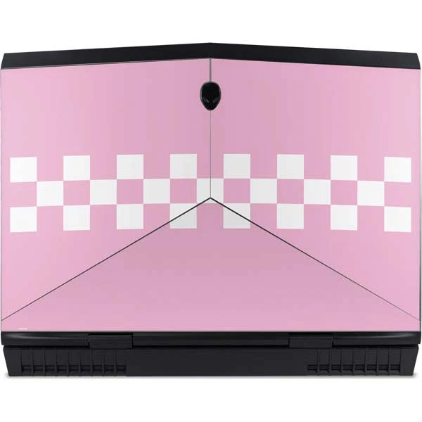 Pink Checkerboard Dell Alienware Skin 4 Pink Checkerboard Dell Alienware Skin - Image 2