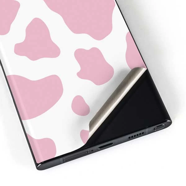 Pink Cow Print Galaxy S23 Ultra Skin 5 Pink Cow Print Galaxy S23 Ultra Skin - Image 3