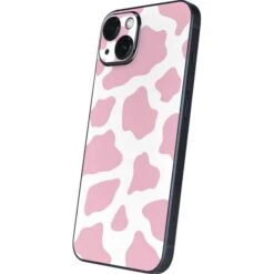 Pink Cow Print IPhone 14 Skin -Skinit Store pink cow print iphone 14 skin 1662164530 SKNPTTRNS06IPHN14 PR 02