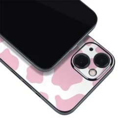 Pink Cow Print IPhone 14 Skin -Skinit Store pink cow print iphone 14 skin 1662164530 SKNPTTRNS06IPHN14 PR 04