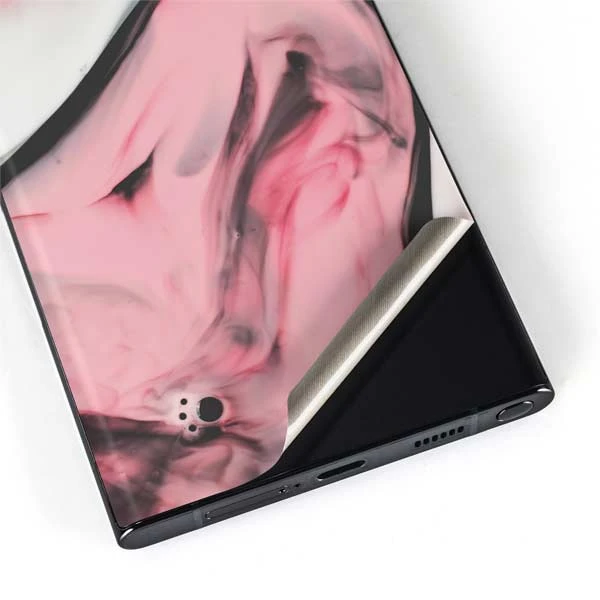 Pink Marble Ink Galaxy S22 Ultra Skin 6 Pink Marble Ink Galaxy S22 Ultra Skin - Image 4