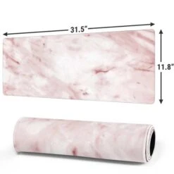 Pink Marble Gaming Mouse Pad -Skinit Store pink marble large gaming mouse pad 1656100442 MSPMRBLLE03GAMGLG PR 02