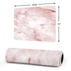Pink Marble Gaming Mouse Pad