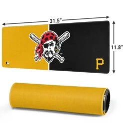 MLB Pittsburgh Pirates Split Gaming Mouse Pad -Skinit Store pittsburgh pirates split large gaming mouse pad 1678312958 MSPCVSMLB22GAMGLG PR 02
