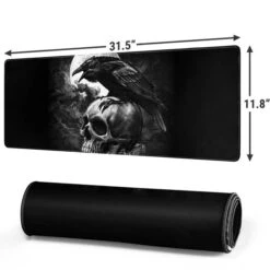 Alchemy Carta Poes Raven Gaming Mouse Pad -Skinit Store poes raven large gaming mouse pad 1707416962 MSPALCHYX07GAMGLG PR 02