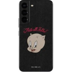 Looney Tunes Porky Pig Thats All Folks Galaxy S22 Skin
