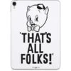Looney Tunes Porky Thats All Folks Grid Apple IPad Pro Skin