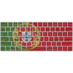 Portuguese Flag Dark Wood Magic Keyboard Skin