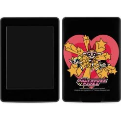 Cartoon Network Powerpuff Girls Gold Stars Amazon Kindle Skin