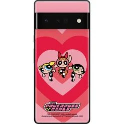 Cartoon Network Powerpuff Girls Hearts Google Pixel 6 Pro Skin