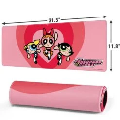 Cartoon Network Powerpuff Girls Hearts Gaming Mouse Pad -Skinit Store powerpuff girls hearts large gaming mouse pad 1661279264 MSPPWRPFF02GAMGLG PR 02