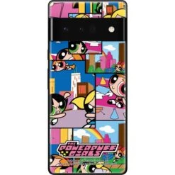 Cartoon Network Powerpuff Girls Patches Google Pixel 6 Pro Skin