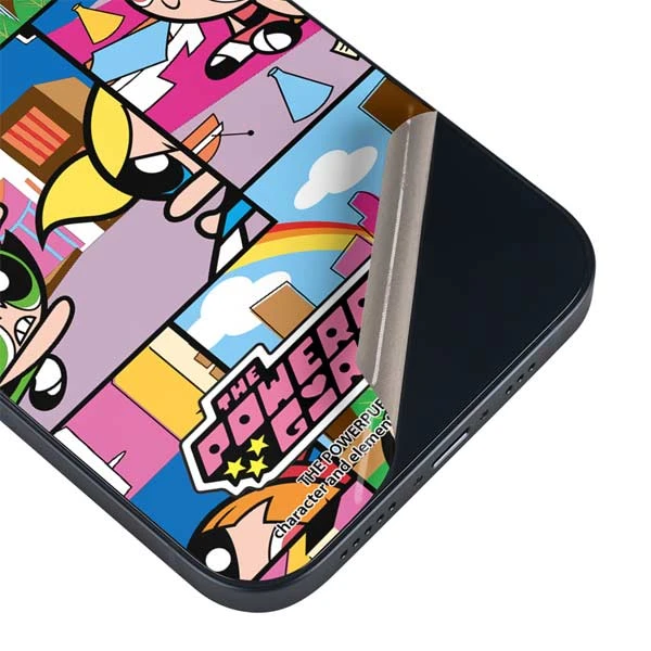 Cartoon Network Powerpuff Girls Patches IPhone 14 Plus Skin 5 Cartoon Network Powerpuff Girls Patches IPhone 14 Plus Skin - Image 3