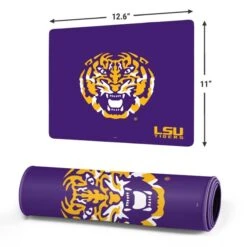 Louisiana State University - LSU Purple Tiger Mascot Gaming Mouse Pad