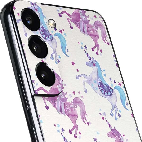 Cat Coq Purple Unicorns Galaxy S22 Skin 5 Cat Coq Purple Unicorns Galaxy S22 Skin - Image 3