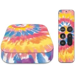 Rainbow Tie Dye Apple TV Skin