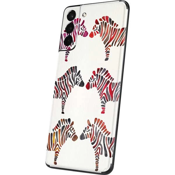 Cat Coq Rainbow Zebras Galaxy S21 5G Skin 4 Cat Coq Rainbow Zebras Galaxy S21 5G Skin - Image 2