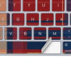 Red And Blue Plaid Magic Keyboard Skin -Skinit Store red and blue plaid magic keyboard skin 1616706999 SKNFALFRTX8AMKBDX PR 04