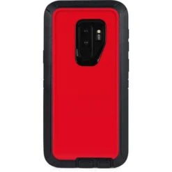 Red Solid Otterbox Defender Galaxy Skin