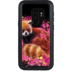Red Panda With Flowers By Sheena Pike Otterbox Defender Galaxy Skin