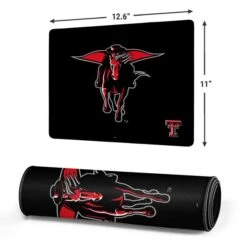 Texas Tech University Red Raiders Logo Gaming Mouse Pad