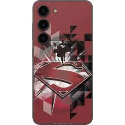 DC Comics Superman Red Pattern Galaxy S23 Skin