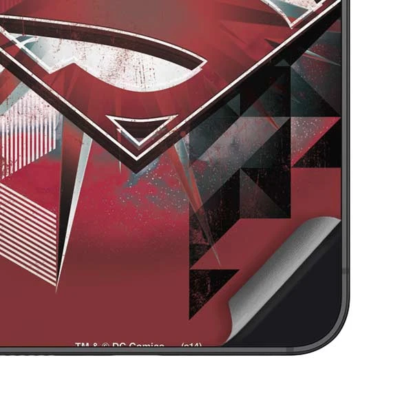 DC Comics Superman Red Pattern Galaxy S23 Skin 6 DC Comics Superman Red Pattern Galaxy S23 Skin - Image 4