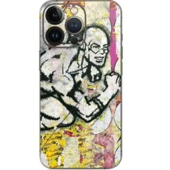 DC Comics The Flash Retro Abstract Running Pose IPhone 14 Pro Skin