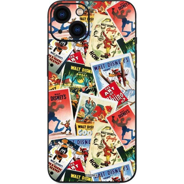 Disney Friends Retro Goofy Stamps Art IPhone 15 Skin 3 Disney Friends Retro Goofy Stamps Art IPhone 15 Skin