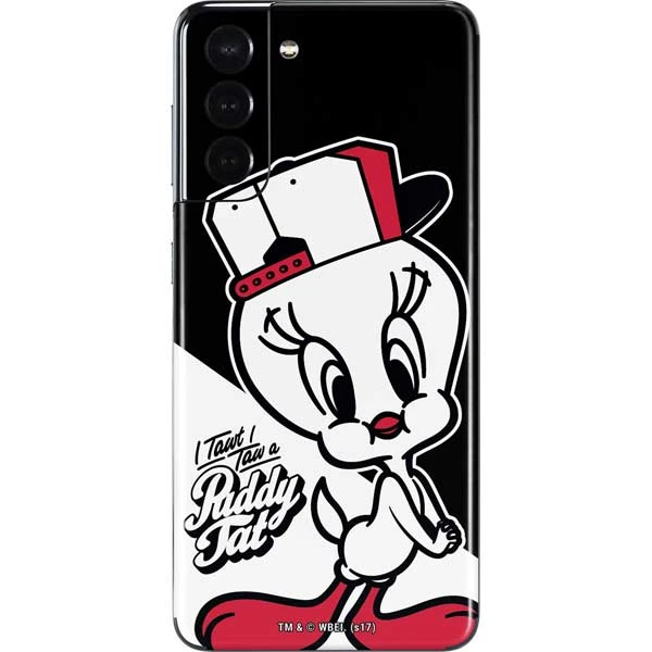 Looney Tunes Retro Tweety Bird Galaxy S21 5G Skin 3 Looney Tunes Retro Tweety Bird Galaxy S21 5G Skin