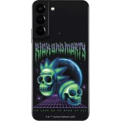 Adult Swim Rick And Morty Neon Skulls Galaxy S22 Plus Skin