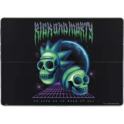 Adult Swim Rick And Morty Neon Skulls Surface Pro 8 Skin