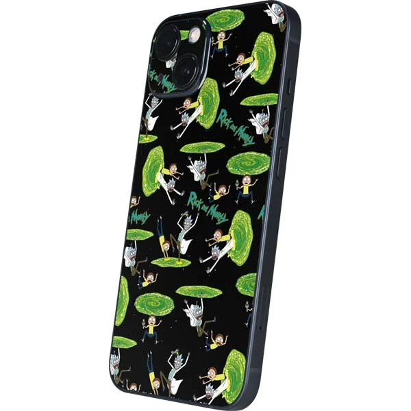 Adult Swim Rick And Morty Portal Pattern IPhone 14 Plus Skin 4 Adult Swim Rick And Morty Portal Pattern IPhone 14 Plus Skin - Image 2