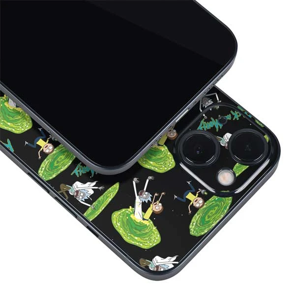 Adult Swim Rick And Morty Portal Pattern IPhone 14 Plus Skin 6 Adult Swim Rick And Morty Portal Pattern IPhone 14 Plus Skin - Image 4
