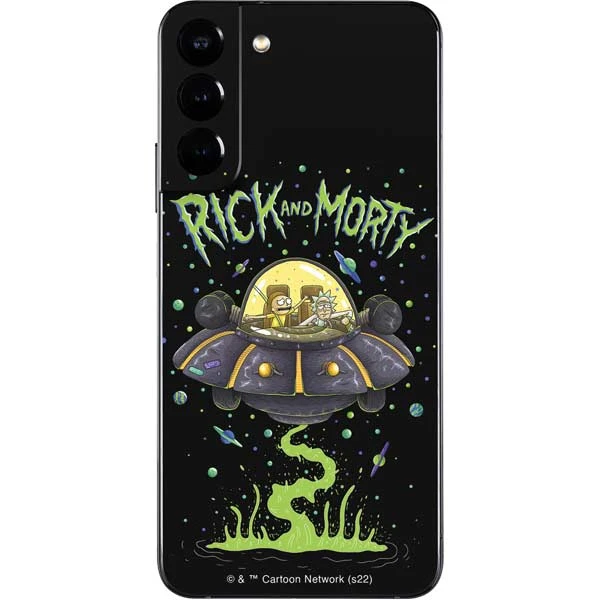 Adult Swim Rick And Morty Spaceship Galaxy S22 Plus Skin 3 Adult Swim Rick And Morty Spaceship Galaxy S22 Plus Skin