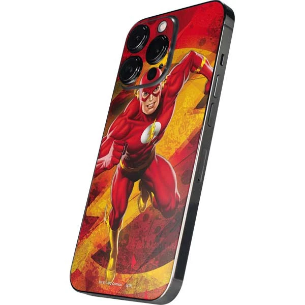 DC Comics The Flash Action Pose IPhone 14 Pro Max Skin 4 DC Comics The Flash Action Pose IPhone 14 Pro Max Skin - Image 2