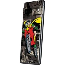 DC Comics Robin Vintage Action Pose Pattern Google Pixel 7 Skin -Skinit Store robin mixed media google pixel 7 skin 1666315074 SKNDCMIXM07GPIXL7 PR 02