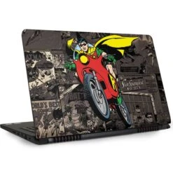 DC Comics Robin Vintage Action Pose Pattern Dell Inspiron Skin