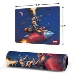Marvel Rocket Raccoon Rocket Ride Gaming Mouse Pad -Skinit Store rocket ride medium gaming mouse pad 1752505575 MSPMRVGRD19GAMGMD PR 02