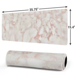 Rose Gold Marble Gaming Mouse Pad -Skinit Store rose gold marble extra large gaming mouse pad 1656462808 MSPMRBLLE07GAMGXL PR 02